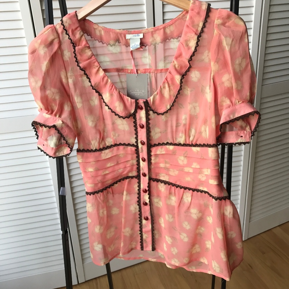 Anthropologie: Odille Babydoll Top